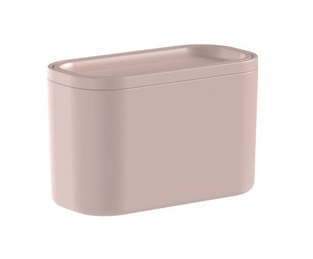 Lixeira de Bancada Basculante Bold Rosa - 1L | Westwing