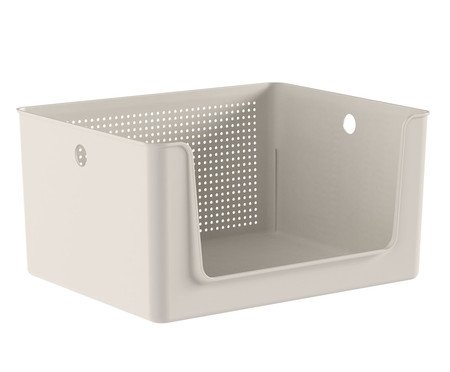 Cesto Flow com Abertura Frontal Bege | Westwing