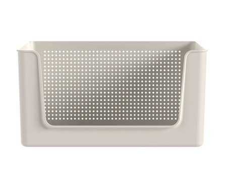 Cesto Flow com Abertura Frontal Bege | Westwing