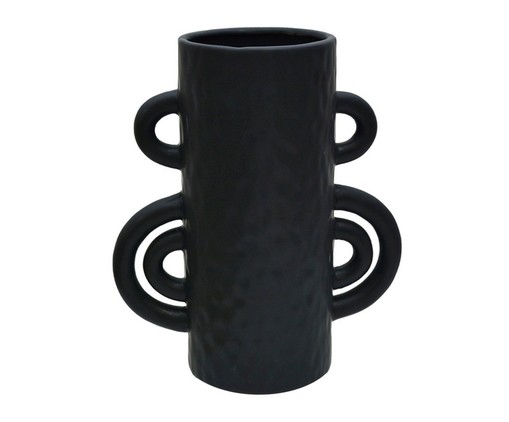 Vaso em Porcelana Double, Preto | WestwingNow