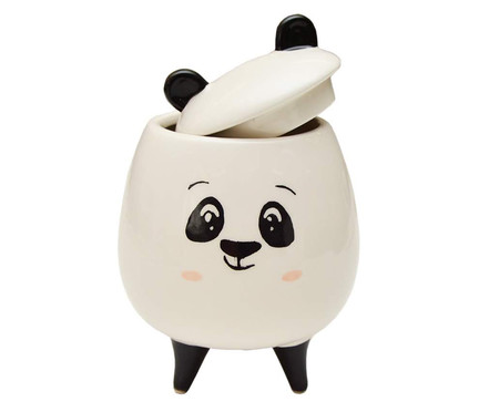 Pote Decorativo em Porcelana Panda