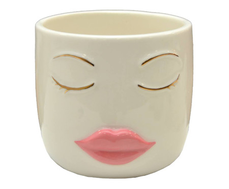 Cachepot em Porcelana Plump Lip