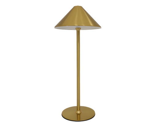 Abajur Cone Dourado Bivolt, Dourado | WestwingNow