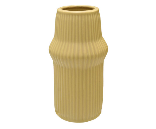 Vaso em Porcelana Cump Bege, Amarelo | WestwingNow