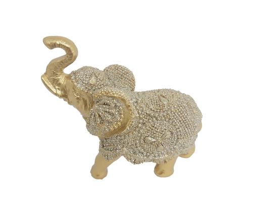 Adorno Elefante Glitter Dourado, Dourado | WestwingNow