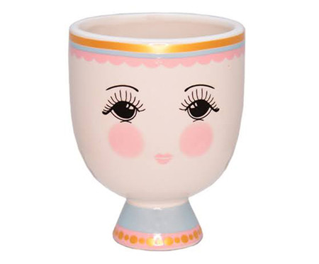 Cachepot em Porcelana Boneca