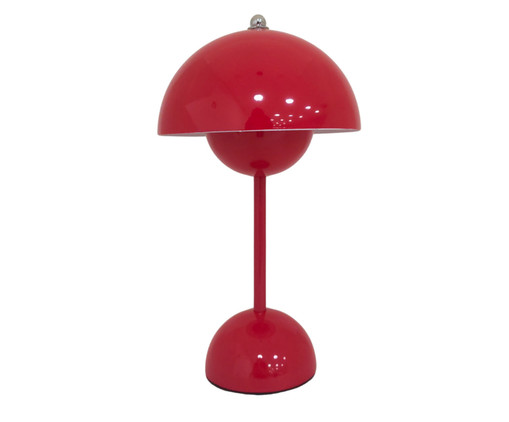 Abajur Ball Vermelho Bivolt, Dourado | WestwingNow