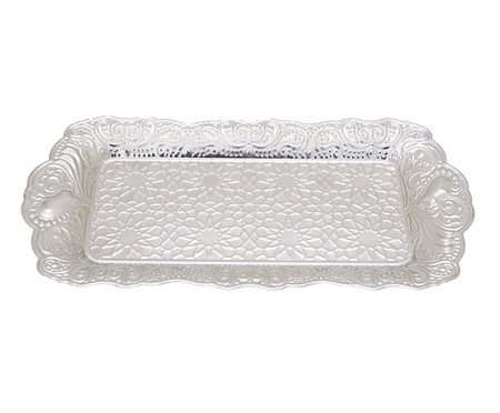 Bandeja Majestic Pequena Prateado | Westwing