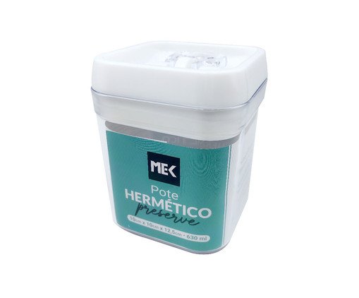 Pote Hermético Preserve Iii - Branco, Transparente | WestwingNow