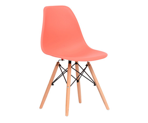 Cadeira Eames Wood - Coral, Coral | WestwingNow