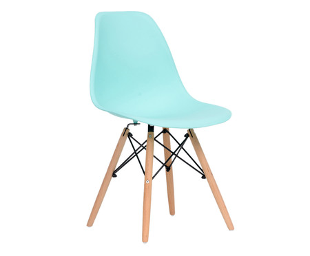 Cadeira Eames Wood - Mint