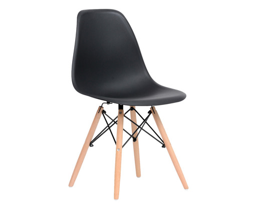 Cadeira Eames Wood - Preto, Preto | WestwingNow