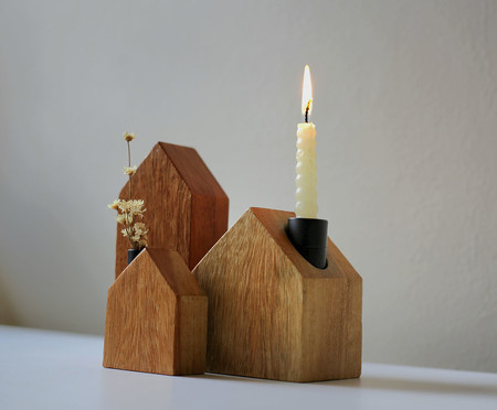 Kit com 3 Esculturas Trio Minimalista com Portas Velas | WestwingNow