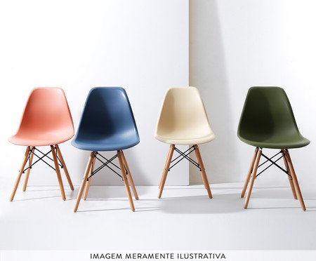 Cadeira Eames Wood - Areia | WestwingNow