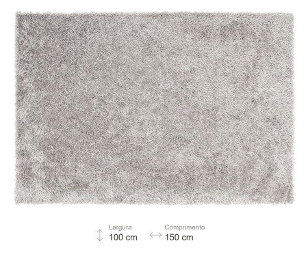 Tapete Debrum Shaggy Tufting Galax Platina | Westwing