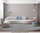 Tapete Tufting Elegant Orgânico Light Gray, Colorido | WestwingNow