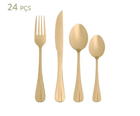 Faqueiro em Inox Luna - 06 Pessoas | Westwing