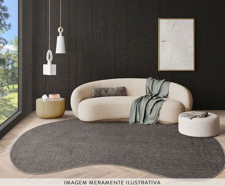 Tapete Tufting Elegant Orgânico Dark Gray I | Westwing