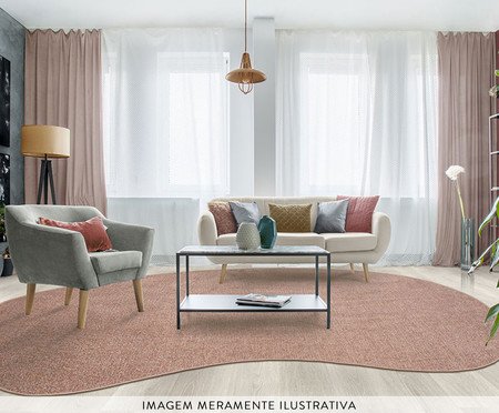 Tapete Tufting Elegant Orgânico Rose Silver I | Westwing