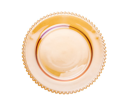 Prato para Sobremesa em Cristal Pearl - Âmbar | WestwingNow