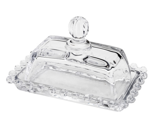 Manteigueira em Cristal Pearl - Transparente, Transparente | WestwingNow