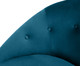 Jogo Belle em Veludo - Azul Pavão e Natural, Azul ,Natural | WestwingNow