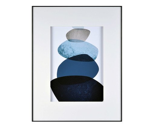 Quadro Navy Blue Watercolor Trustworthy, Azul | WestwingNow