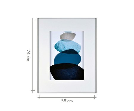 Quadro Navy Blue Watercolor Trustworthy | Westwing