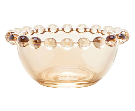 Jogo de Bowls em Cristal Pearl - Âmbar | WestwingNow