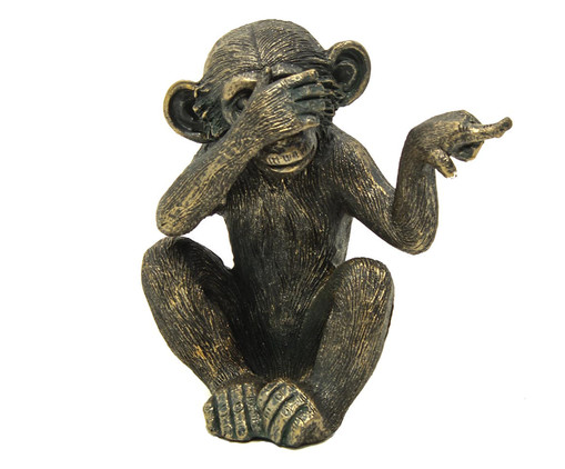 Escultura em Resina Monkey ll, BRONZE | WestwingNow
