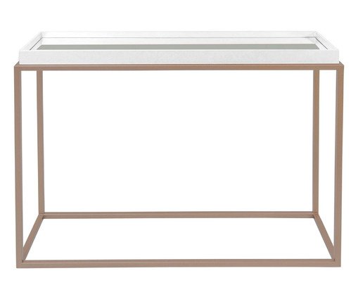 Mesa Lateral Máli Branca e Acobreada, Cobre | WestwingNow
