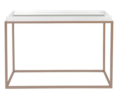 Mesa Lateral Máli Branca e Acobreada | Westwing