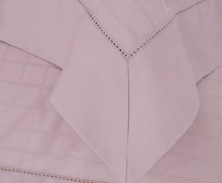 Fronha Damask Square Penteado Rosa | Westwing