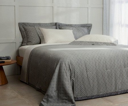 Jogo de CobreLeito Acetinado Bud Vision Lotus Estampado 270 Fios | Westwing