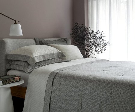 Jogo de CobreLeito Acetinado Bud Vision Lotus Estampado 270 Fios | Westwing