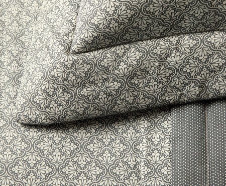 Jogo de CobreLeito Acetinado Bud Vision Lotus Estampado 270 Fios | Westwing