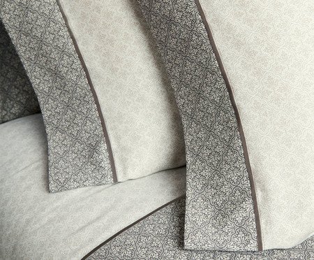 Jogo de CobreLeito Acetinado Bud Vision Lotus Estampado 270 Fios | Westwing