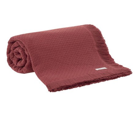 Colcha In Design Franja Laranja | Westwing