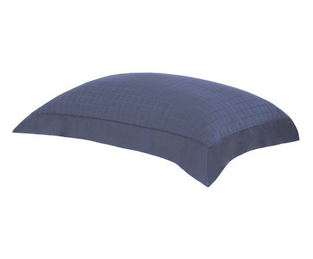 Fronha Damask Square Penteado Azul  50X70cm