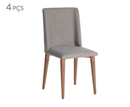Conjunto de Cadeiras Thyra - Cinza | Westwing