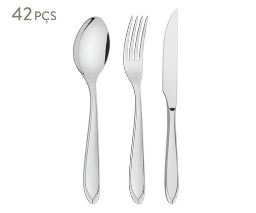 Faqueiro em Inox Laguna, Prata ou Metálico | WestwingNow