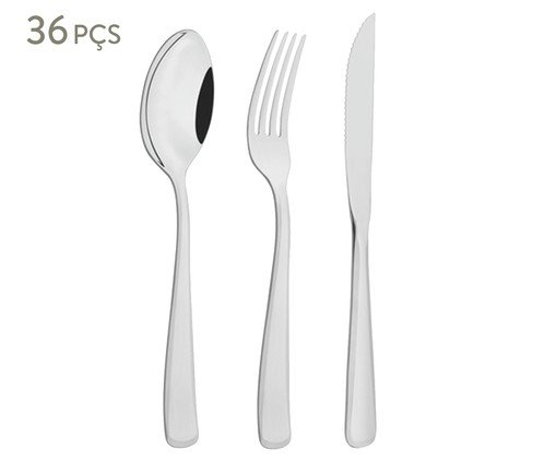 Faqueiro em Inox Pacific, Prata ou Metálico | WestwingNow