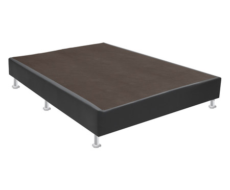 Base para Cama Box Leather Cinza | WestwingNow