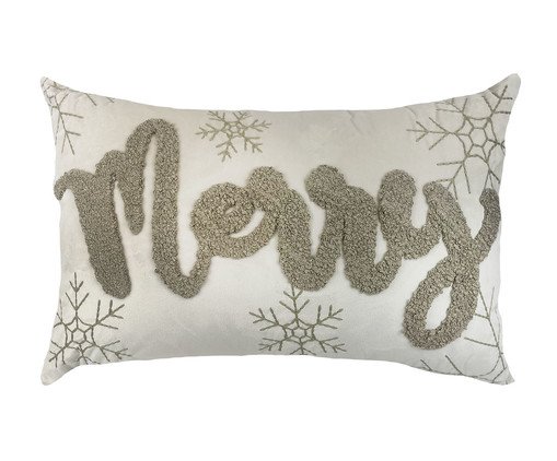Almofada Decorativa em Veludo Colônia, Off White | WestwingNow