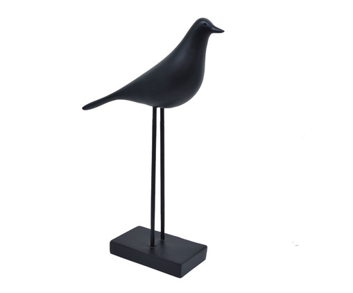 Escultura Pássaro em Pé Preto, black | WestwingNow