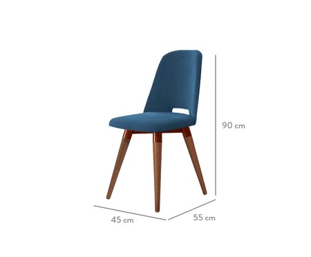 Cadeira Selina Giratória - Azul | WestwingNow