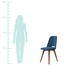 Cadeira Selina Giratória - Azul, Azul | WestwingNow