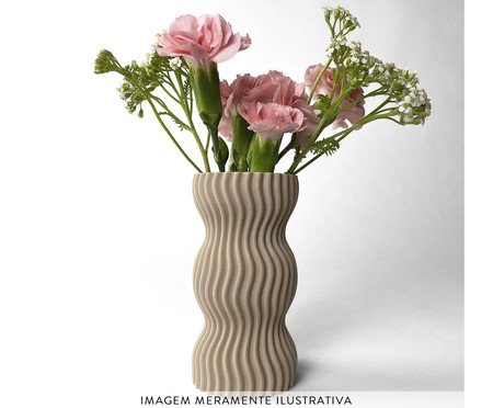 Mini Vaso Onda 3 Areia | Westwing