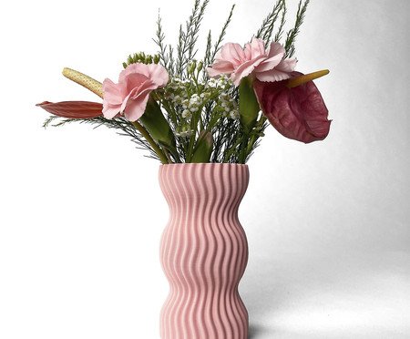 Mini Vaso Onda 3 Rosa | Westwing