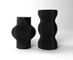 Mini Vaso Onda #1  Preto, black | WestwingNow